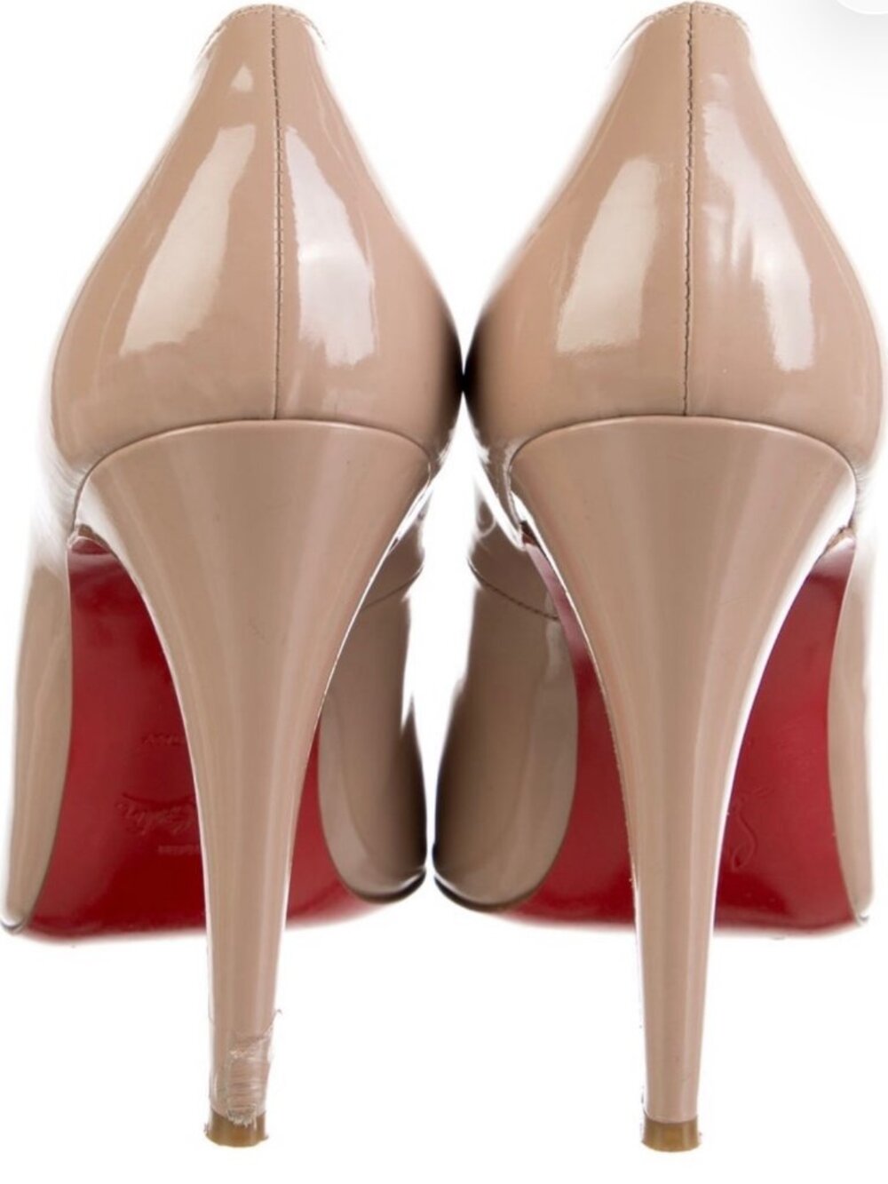Christian Louboutin Simple Nude Patent Pumps EU 40.5 US 10.5
